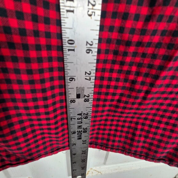 Polo Ralph Lauren Button Up Flannel Shirt Small Men's Red Black Check Long Sleev - Picture 6 of 8